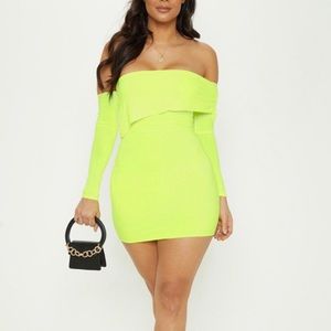 Neon One Shoulder Dress